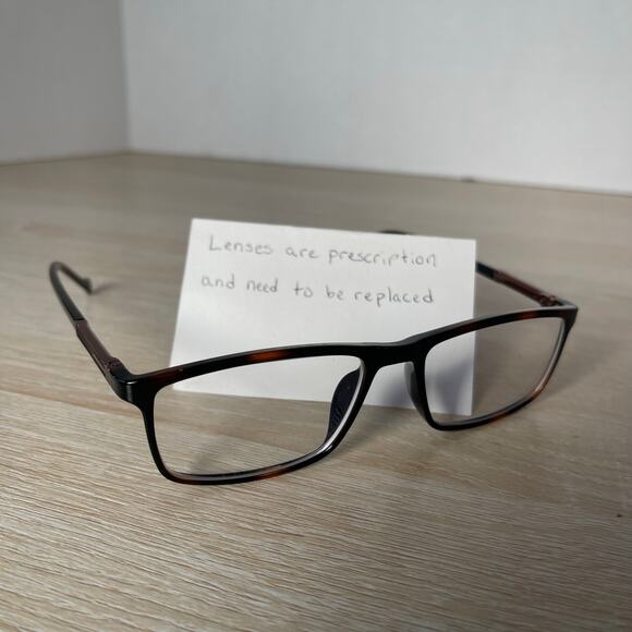 Hugo Boss 8105 C4 Eyeglasses Brown Frames Only 49-17-140 France Excellent Cond - Picture 1 of 8
